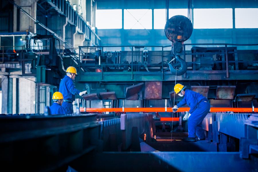 interior view of a steel factory interior view of a steel factory,steel industry in city of China.